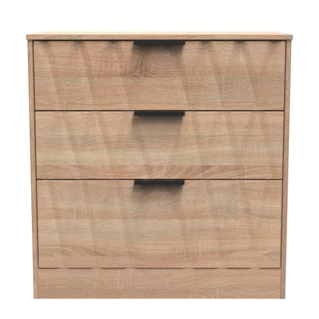 Ready Assembled 2 U Washington 3 Drawer Deep Chest (Ready Assembled) in Light Oak Light Oak Unisex