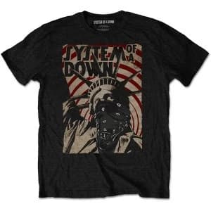 System Of A Down - Liberty Bandit Unisex Small T-Shirt - Black
