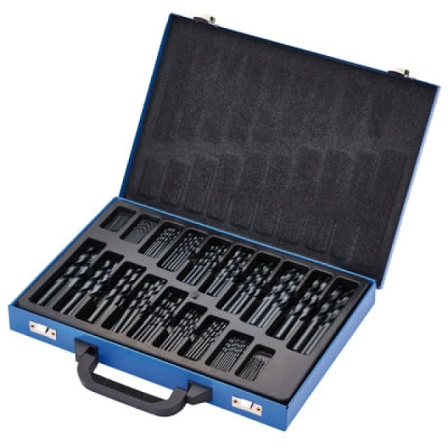 Draper 170 Piece Black Oxide Coated HSS Drill Bit Set DBBS3