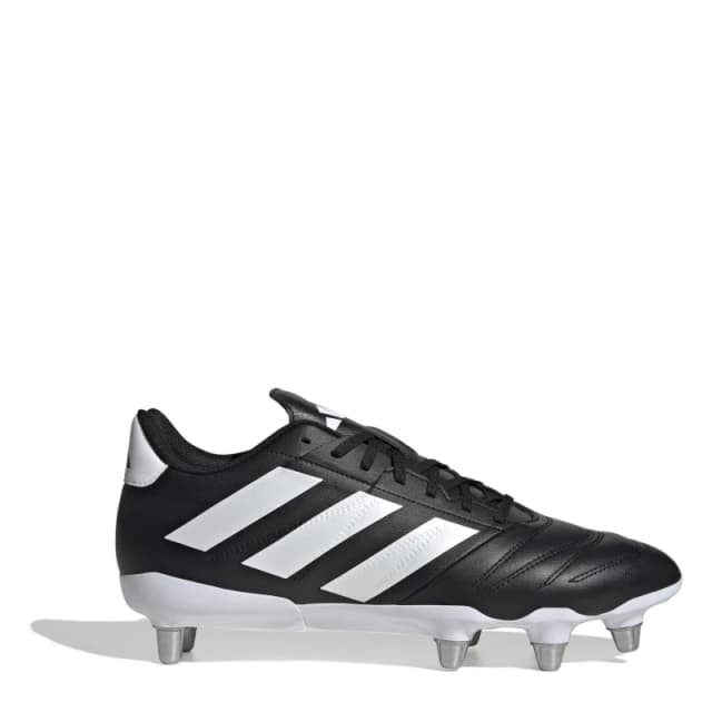 adidas Kakari Elite Adults Soft Ground Rugby Boots Black/White male 12 (47.3)