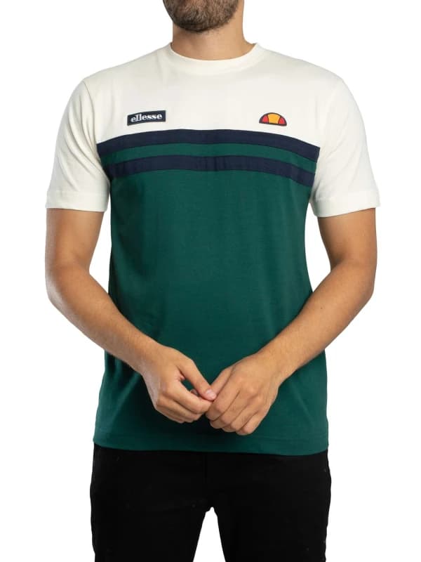 Ellesse Venire T-Shirt Off White/Dark Green S