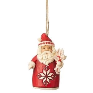 Nordic Noel Santa Hanging Ornament