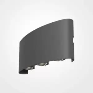 Maytoni Lighting - Maytoni Maytoni Strato Outdoor Flush Wall Lamp Grey, 16.5cm, 3000K IP54