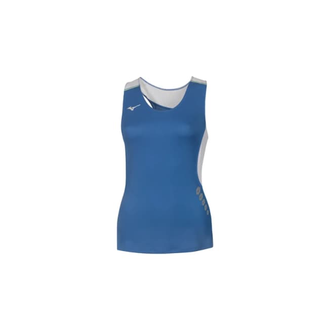 Premium sleeveless womens T-Shirt Mizuno JPN Bleu Female S