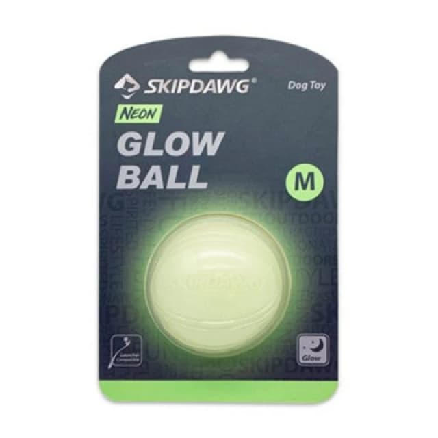 Skipdawg Neon Glow Ball For Dogs