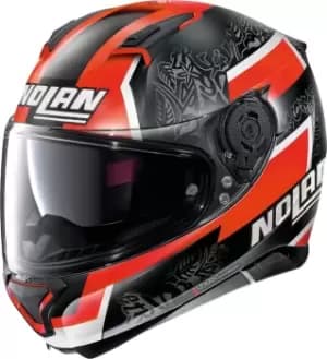 Nolan N87 Gemini Replica D. Petrucci N-Com Helmet, black-white-red, Size XL, black-white-red, Size XL