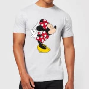 Disney Mickey Mouse Minnie Split Kiss T-Shirt - Grey - 3XL