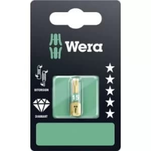 Wera 867/1 BDC SB SiS 05134375001 Torx bit T 15 Tool steel alloyed, DLC coated D 6.3
