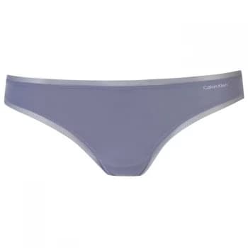 Calvin Klein Calvin Sculpted Thong Ladies - Blue Granite5GX