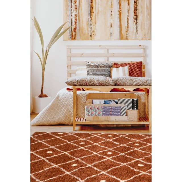 Homemaker Snuggly Bubbles Rug Terracotta Terracotta unisex 160x230cm
