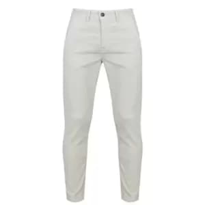 Boss Schino Tapered Cord Trousers - White