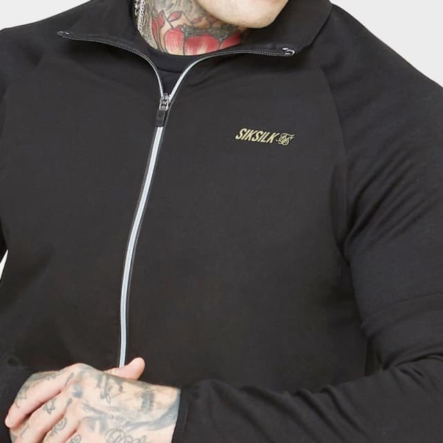 SikSilk Zip Hoodie - Black XS