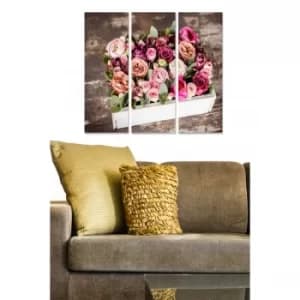 MDF514054213 Multicolor Decorative MDF Painting (3 Pieces)