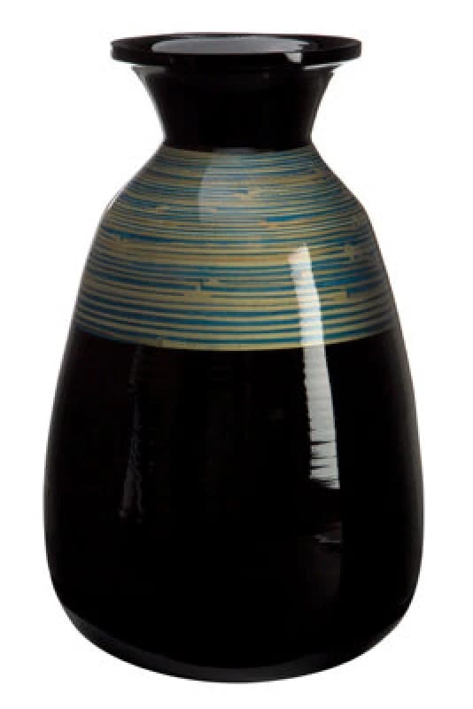 Premier Housewares Bamboo Complements Black and Natural Vase Black