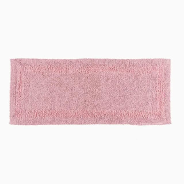 Homescapes Luxury Reversible Bath Mat Runner - Blush Pink