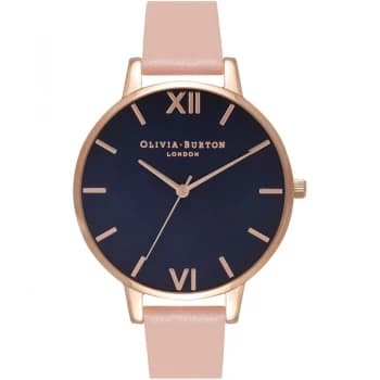 Navy Dial Rose Gold & Dusty Pink Watch