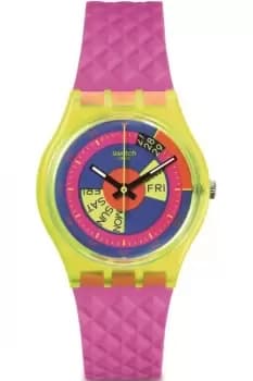 Unisex Swatch Shades Of Neon Watch SO28J700