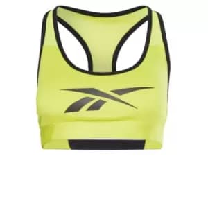 Reebok Lux Vector Racer Sports Bra Womens - Yellow