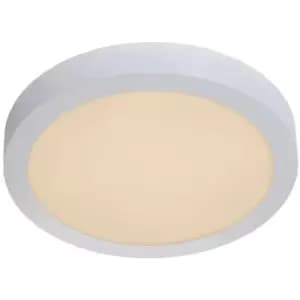 Lucide BRICE-LED - Flush Ceiling Light Bathroom - Ø30cm - LED Dim. - 1x30W 3000K - IP44 - White