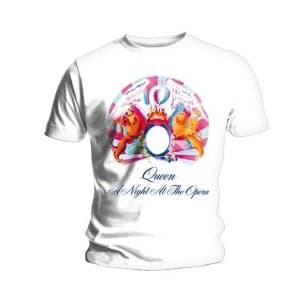 Queen - A Night At The Opera Unisex Large T-Shirt - White