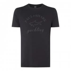 Paul And Shark Yacht Tonal Logo T Shirt - Black 011