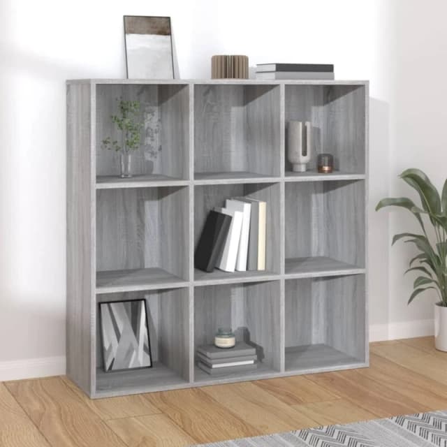 VIDAXL Book Cabinet Grey Sonoma 98x29x97.5cm Vidaxl 8720286954348