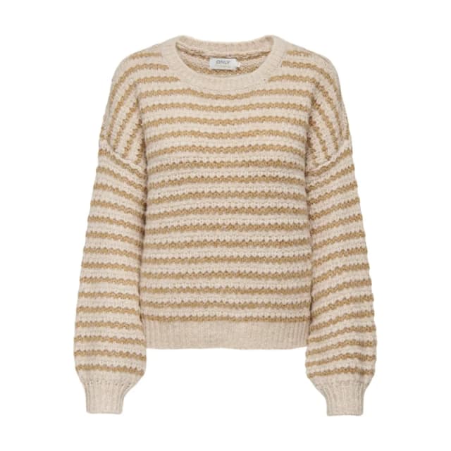 Only Womens long sleeve sweater Only Onlann Structure Tructure Knt Beige Female XS