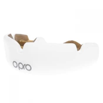 Opro Power Fit Mouth Guard Adults - White/Gold