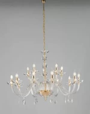 RIFLESSO 5 Light Chandeliers Gold, Crystal 96x67cm