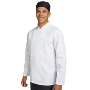 Unisex Adults Budget Long Sleeve Chef Jacket (3XL) (White) - White - Dennys