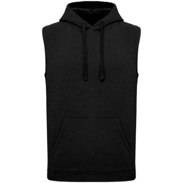 Proact Mens Sleeveless Hoodie in Black Size: XS Black Male XS