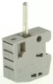 Phoenix Contact Hdfk 4 Tb, Feed-Thru, 1Pos, 10Awg, Grey