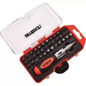 L1965 38 Piece stubby ratchet screwdriver and bit set - Amtech
