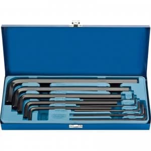 Draper Expert 10 Piece Long Hexagon Allen Key Set Metric