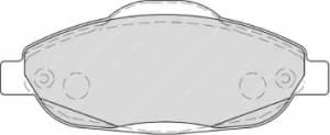 Ferodo FDB4003 Brake Pad Set Front Axle Premier Car