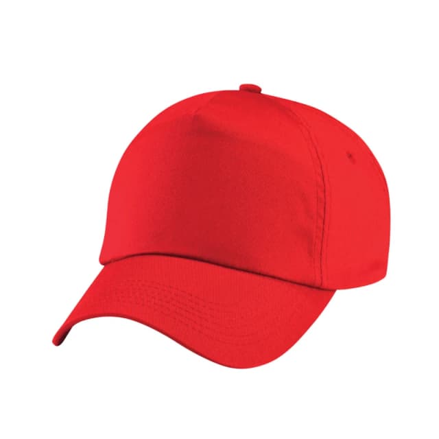 Beechfield Original 5 Panel Cap in Light Red Light Red Unisex One Size