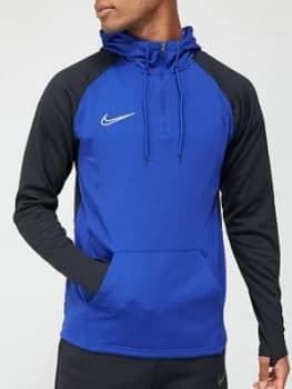 Nike Gpx Academy 1/4 Zip Hoodie - Blue/Black