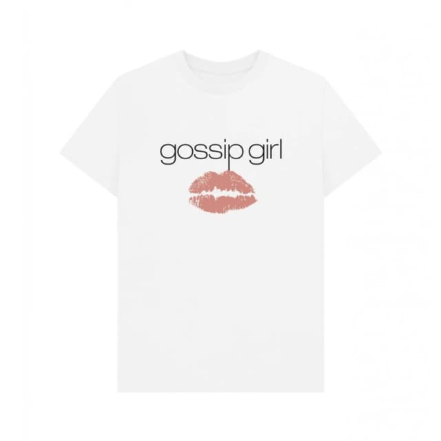 Gossip Girl Mens Graphic T-Shirt in White Size: Small White Male S