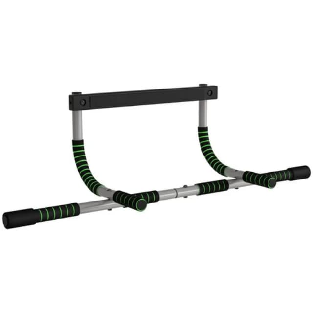 HOMCOM HOMCOM Pull-Up Bar Indoor Home Fitness Doorway Horizontal Bar Gym Upper Body Workout in Black One Size Unisex 5056725571009