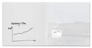 Sigel GL225 magnetic board Glass 2000 x 1000 mm White