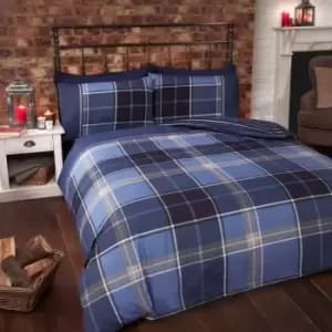 Rapport Home Furnishings Double Argyle Duvet Set Blue