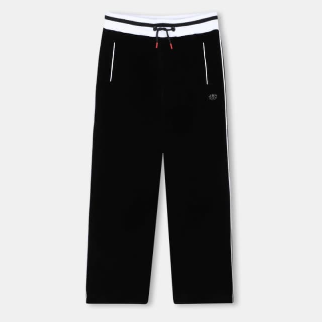 Hugo Kids Open Cuff Fleece Joggers Black 09B female 8Y