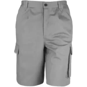 Result Unisex Work-Guard Action Shorts / Workwear (XL) (Grey) - Grey
