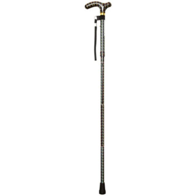 Loops Deluxe Ambidextrous Foldable Walking Cane - 5 Height Settings - Homme Design Multi