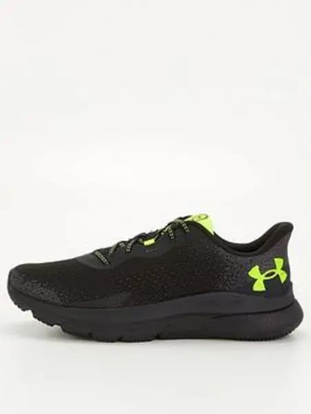 Under Armour Mens Running HOVR Turbulence 2 Trainers - Black/Yellow, Black, Size 7, Men