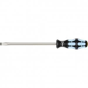 Wera Kraftform Stainless Steel Flared Slotted Tip Screwdriver 10mm 200mm