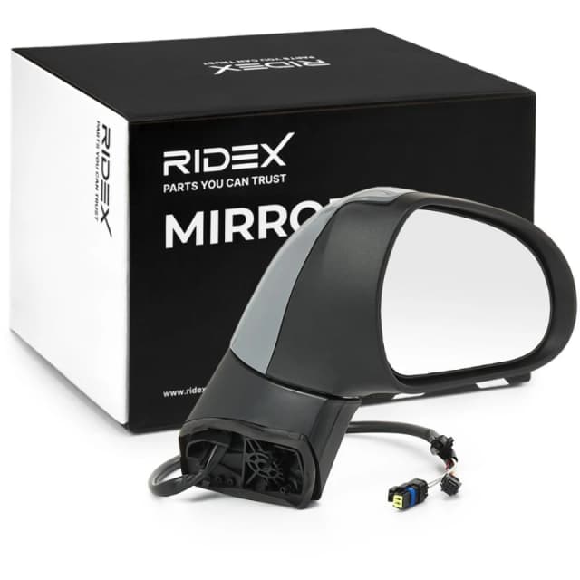 TYC 326-0095 Wing mirror Right, Heatable, primed Outside Mirror (50)