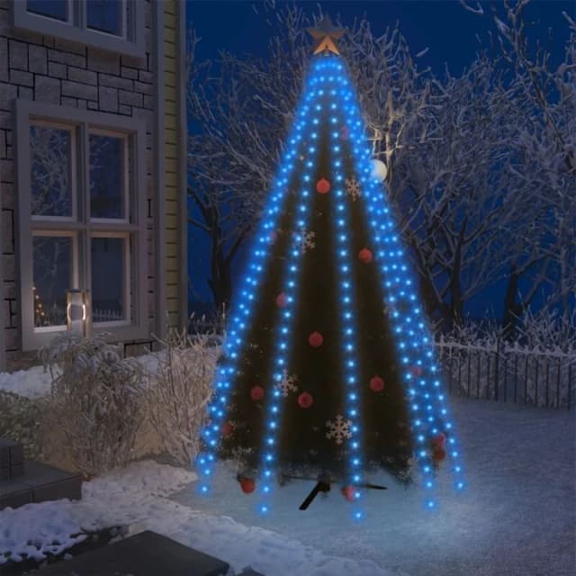 VIDAXL Christmas Tree Net Lights with 250 LEDs Blue 250cm Vidaxl 8720286434567