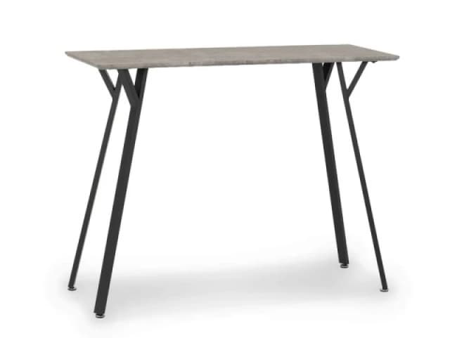 Seconique Quebec 120cm Concrete Effect Bar Table