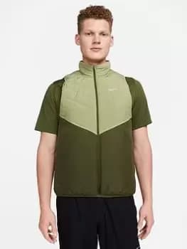 Nike Run Synthetic Fill Repel Gillet - Green , Green, Size L, Men